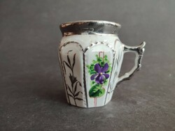 Antik kézzel festett Geschützt jelzésű csésze - EP