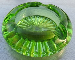 Zöld kristály hamutál - hamuzó
