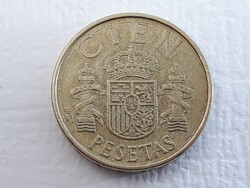 Spain 100 pesetas 1992 coin - Spanish cien pesetas 1992 juan carlos foreign coin