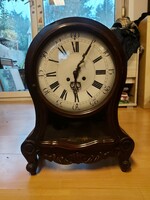 Antique clock with large dial, total size 49x38x15 cm