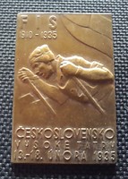 Czech fis 1910-1935. 25X38mm. Badge, badge. There is mail!!!