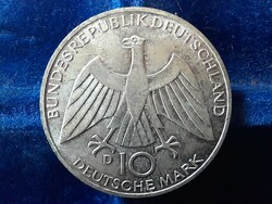 Nemet 10 DM 1972 München Olimpia .  Ag Ezüst . POSTA VAN !