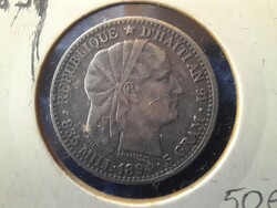Haiti 20 cents 1894. Ag silver. There is mail!