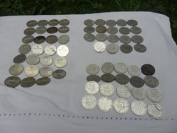 66 db ezüst 200 ft-os és 1947-es Kossuth 5 ft-ős érmék egyben