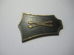 Military insignia made of yellow copper 35 x 45 x 2 mm