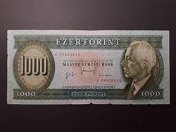 Magyarország 1000 Forint 1996 E Sorozat - Magyar 1000 Ft, Zöld, Bartók Ezres régi bankjegy, bankó