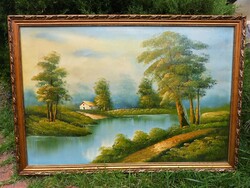 Tájkép - festmény / 70 x 100 cm.