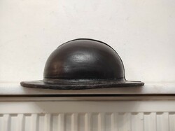 Antique miner's helmet kobak leather, very nice unused condition 964 6065