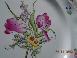 COPELAND-SPODE látványos egyedi virágmintákkal angol porcelán kínáló 26,5 cm