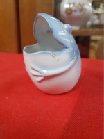 Ritka Aquincumi Kézi Festésű Porcelán Béka.