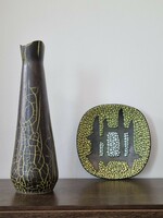 Különleges iparművészeti kerámia váza ('70-es évek) -37 cm