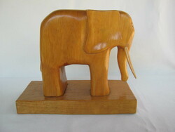 Elefánt faragott fa szobor
