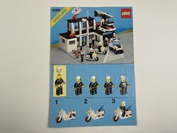 LEGO 6386 Town Police Command Base - Összerakási útmutató -füzet 1986-ból