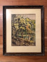 Spring trees picture, 44.5*55 cm
