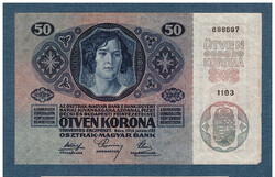 50 Korona 1914 deutschösterreich stamp