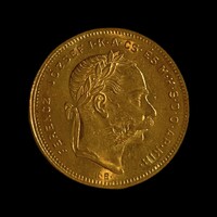 Ferenc József 8 forint 1875 KB, Au(.900), 6.45g