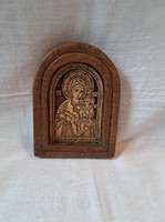 Religious ceramic wall picture (Mary with baby Jesus)