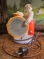 Retro ceramic clown lamp in mint condition