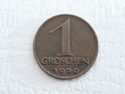 Austria 1 groschen 1929 coin - Austrian 1 groschen 1929 foreign coin