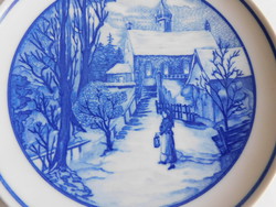 Hutschenreuther Christmas decorative plate with winter portrait 20 cm