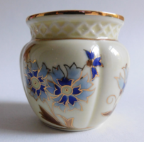 Zsolnay cornflower patterned mini vase 6 cm