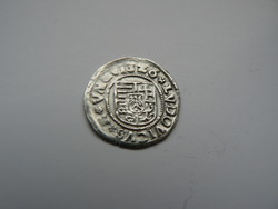 II. Louis (1516-1526) silver denarius 1526 k-b (Körmöczbánya) éh 673, hussar 841, aunc, (diameter: 16 mm)