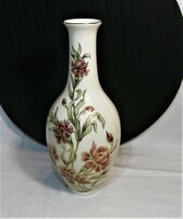 Zsolnay szegfű mintás kézzel festett váza - 27 cm