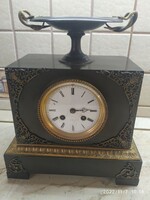 Antique mantel clock for sale! Nice fireplace clock with snake decoration for sale!