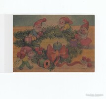 Karácsonyi Ünnepi  képeslap postatiszta Törpék