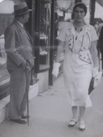 Régi hölgy fotó vintage női férfi fénykép 1930 körül