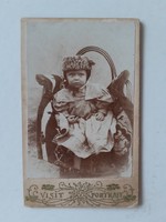 Antik gyerekfotó régi baba fénykép