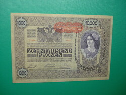 10000 korona 1918 DÖ pecséttel, extraszép!