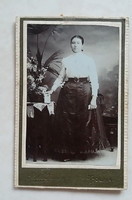 Antik női fotó Roth János fotográfus Tolna műtermi régi fénykép