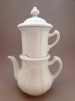 Thun czechoslovakia porcelain double filter jug, 31.5 cm