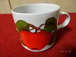 Alföldi porcelain mug with strawberry pattern. He has! Jokai.