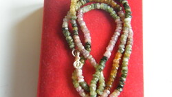 Tourmaline necklace with 925 silver clasp