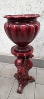 85 cm Asian pedestal with a huge bowl