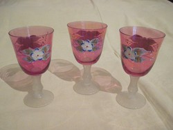 Glass cup with base glass 12 cm