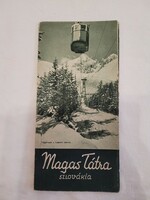 Old High Tatras brochure (1960s) with Joseph Ruep's map