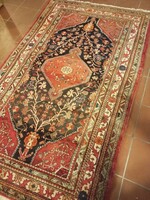 230 x  140 cm kézi csomózású antik Afshar Perzsa szőnyeg eladó