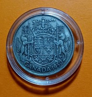 Kanadai ezüst féldollár  (50 cent) 1950