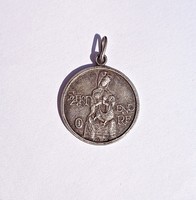 Szentendre feliratú, pénzverdében készült ezüst medál