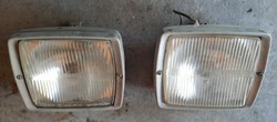 Pair of vintage car halogen fog lights