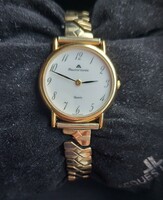 Maurice lacroix wristwatch with flexible metal strap
