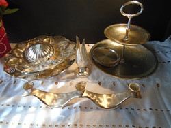 Old 12-piece silver-plated objects together 5000ft
