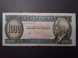 Magyarország 1000 Forint 1983 B Sorozat - Magyar 1000 Ft, Zöld, Bartók Ezres régi bankjegy, bankó
