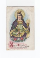 Vallásos képeslap 1919 "Szent Borbála"