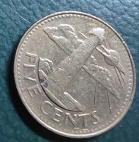 Barbados 1998. 5 Cents