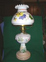 Antique knobby kerosene lamp
