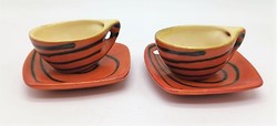 Tófej ceramic cups, cups in pairs